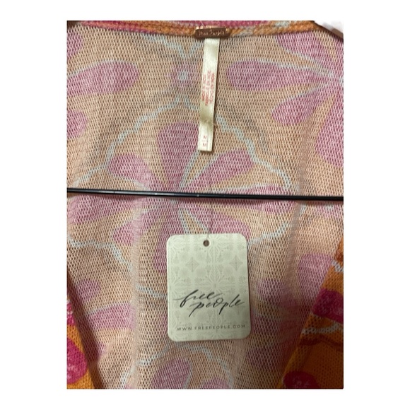 FREE PEOPLE Through The Meadow Top in Grapefruit Seltzer M - Picture 2 of 7